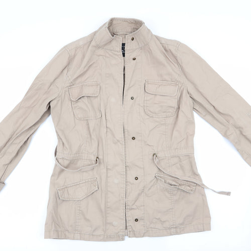 Dorothy Perkins Womens Beige   Parka Coat Size 8