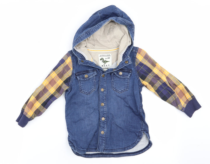 NEXT Boys Blue   Basic Button-Up   - hooded shirt