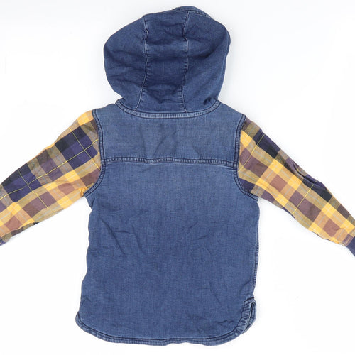 NEXT Boys Blue   Basic Button-Up   - hooded shirt