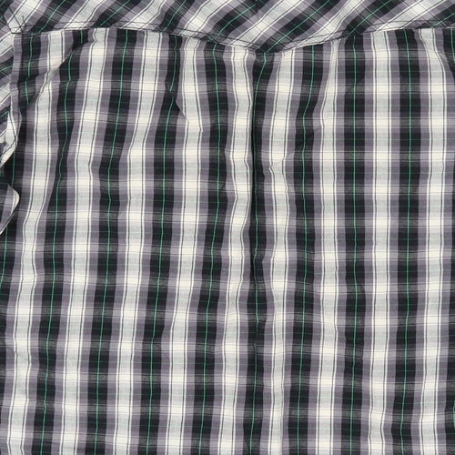 Cedar Wood State Mens Black Check   Button-Up Size M
