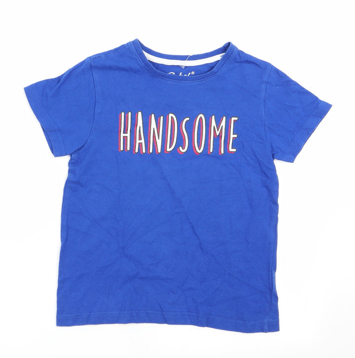 Rebel by Primark Boys Blue Basic T-Shirt Size 6-7 Years