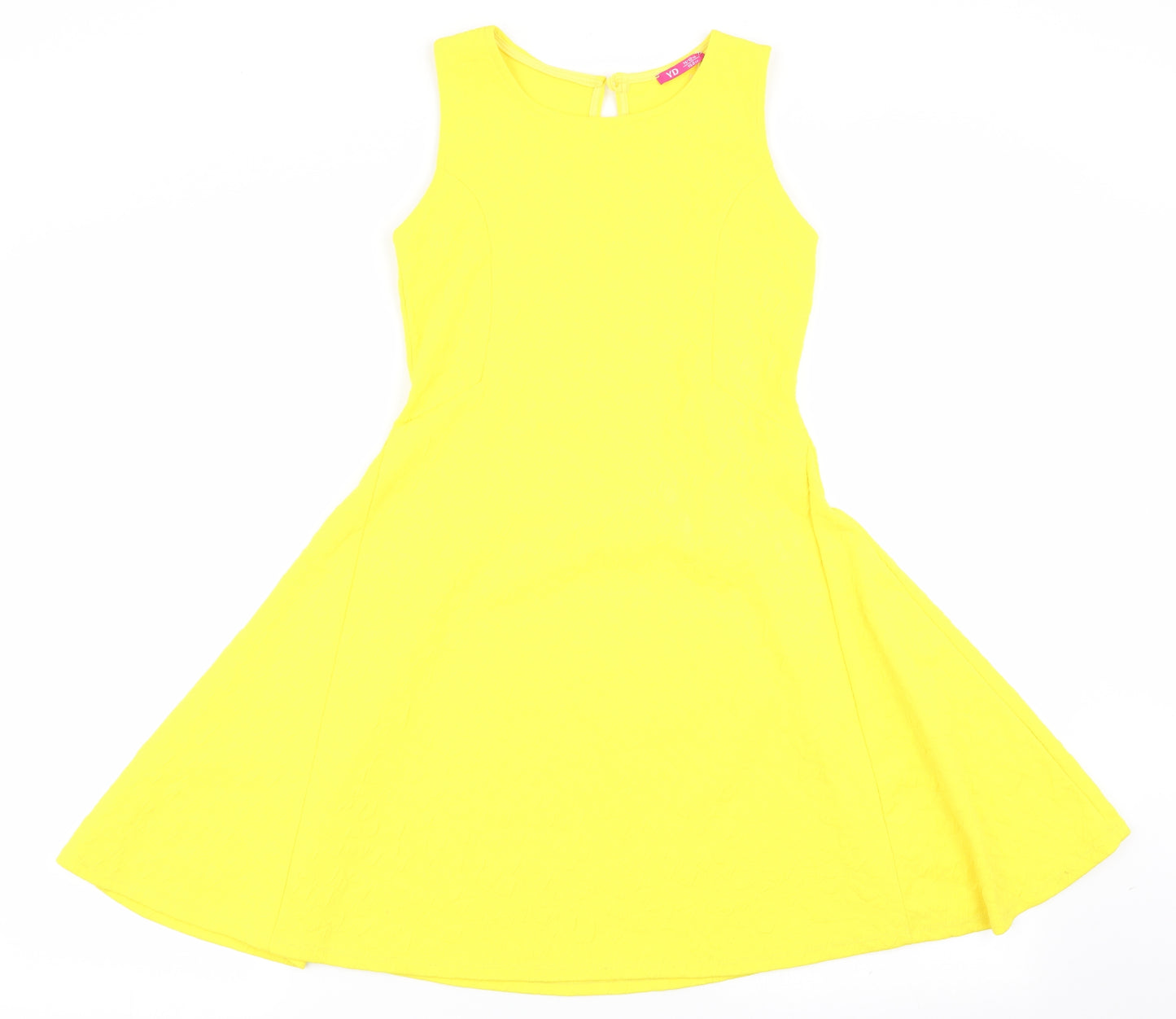 Young Dimension Girls Yellow   Fit & Flare  Size 11-12 Years