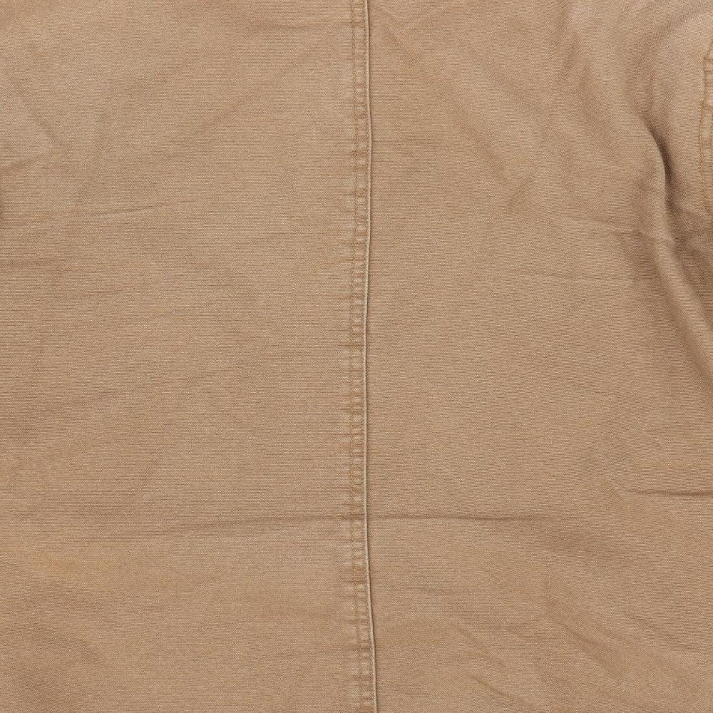 Primark Mens Brown   Anorak Coat Size XS  - Faux Sheep Fur lined