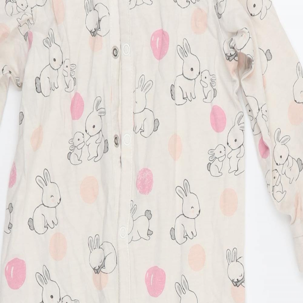 H&M Girls Ivory Animal Print   One Piece Size 3-4 Years