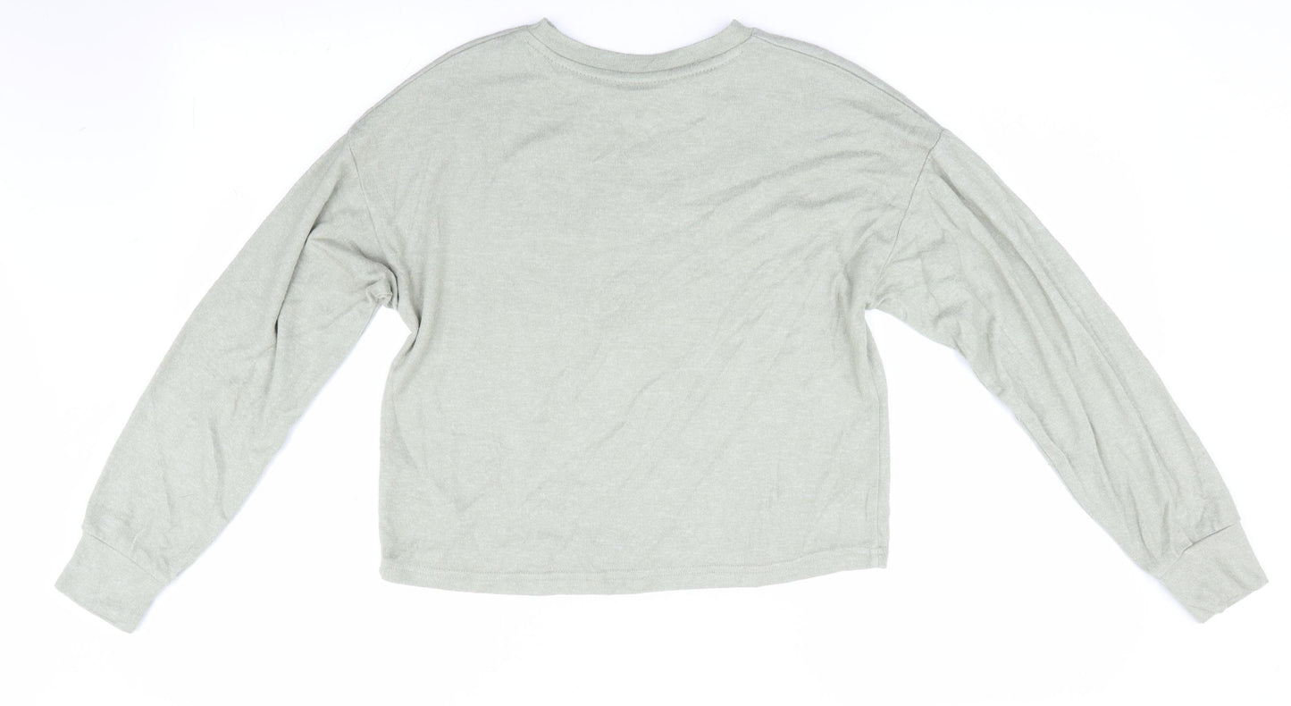 Primark Womens Green Animal Print   Pyjama Top Size 6  - Mickey Mouse