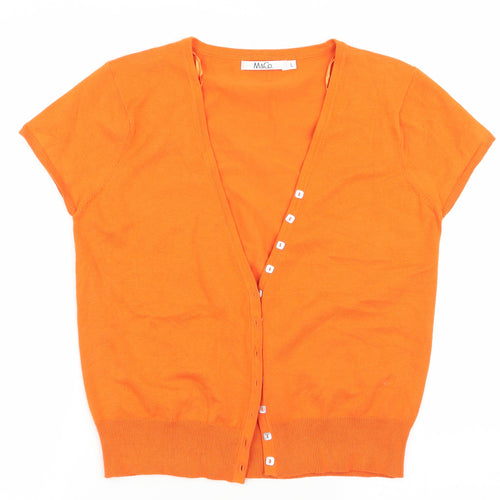 M&C Womens Orange   Pullover Jumper Size L