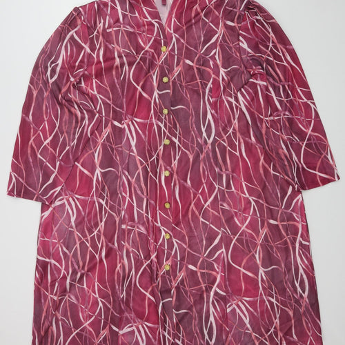 Daxon Womens Pink Geometric  A-Line