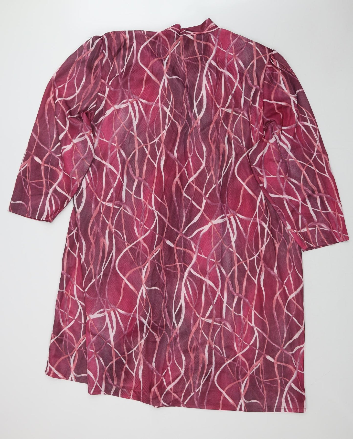Daxon Womens Pink Geometric  A-Line