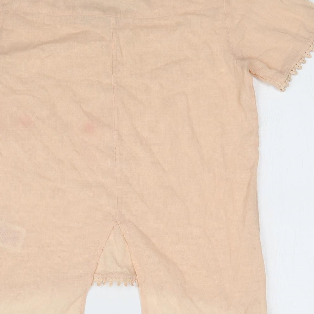 VILA CLOTHES Womens Orange   Basic T-Shirt Size S