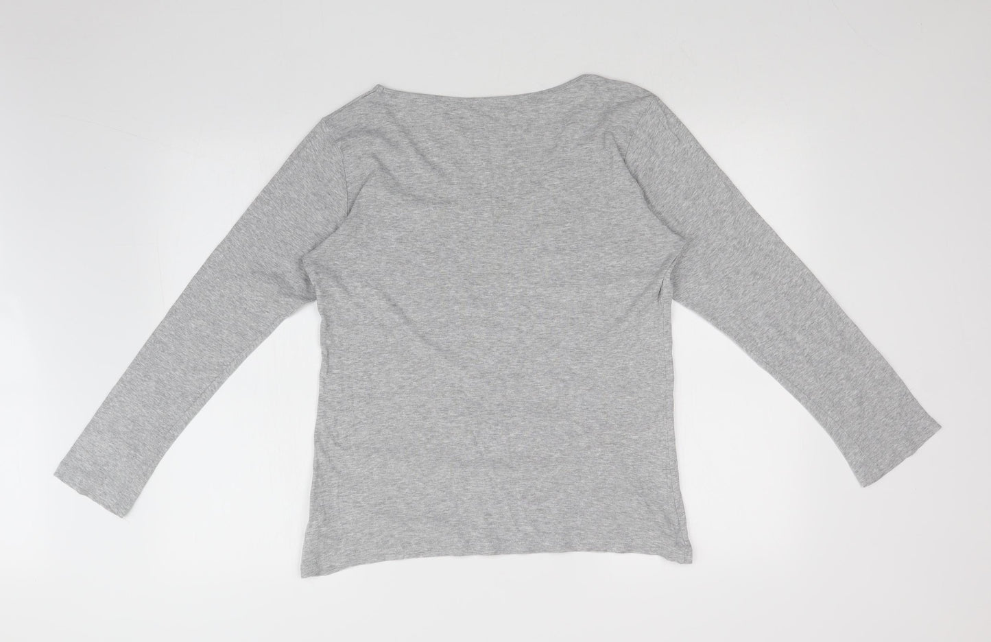 Peacocks Womens Grey    Pyjama Top Size 18