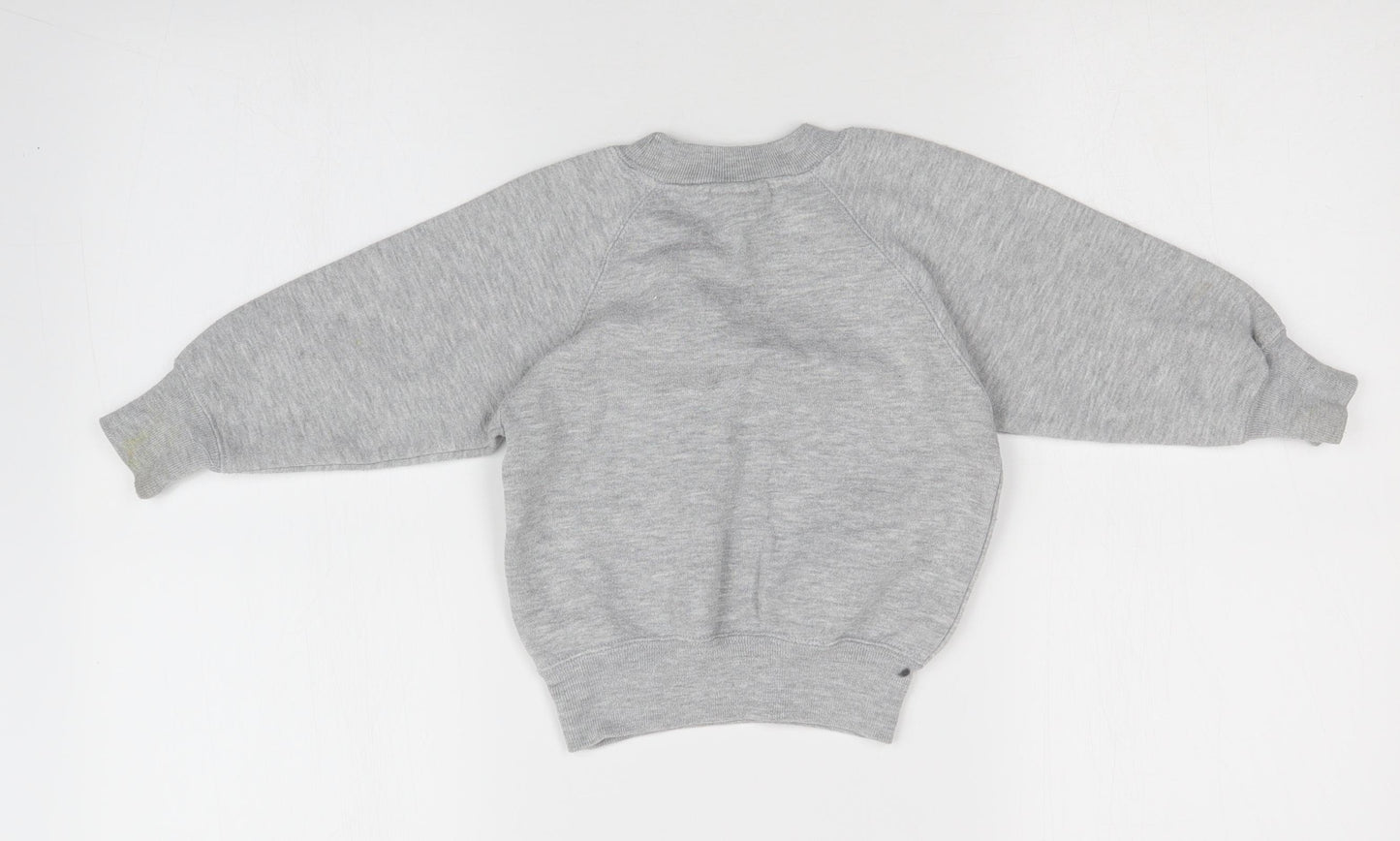Preworn Girls Grey   Pullover Jumper