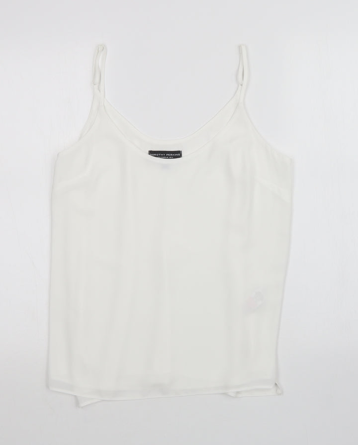 Dorothy Perkins Womens White Basic T-Shirt Size 12