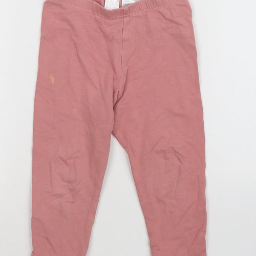 H&M Girls Pink    Leggings Size 12-18 Months