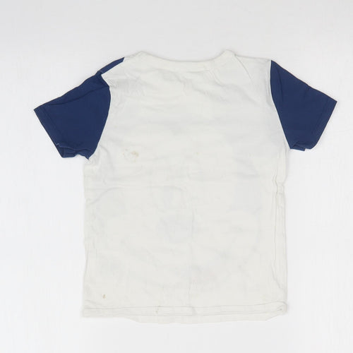 H&M Boys White   Basic T-Shirt Size 5-6 Years