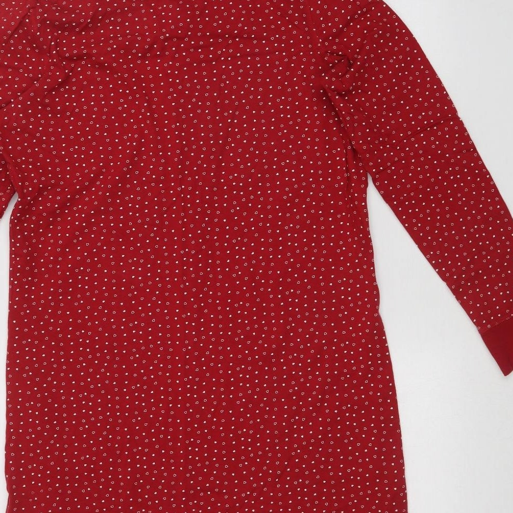 F&F Womens Red Polka Dot   Nightshirt Size 14