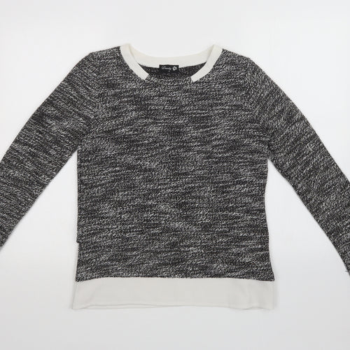 DANITY Womens Grey   Pullover Sweatshirt Size M