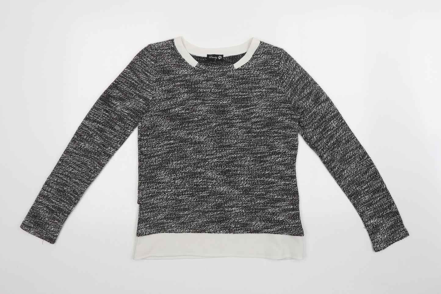 DANITY Womens Grey   Pullover Sweatshirt Size M