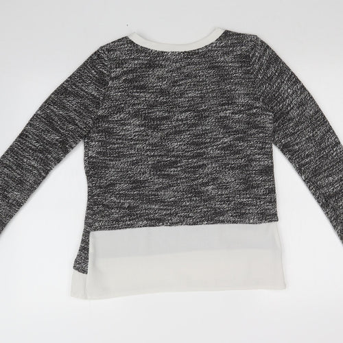 DANITY Womens Grey   Pullover Sweatshirt Size M