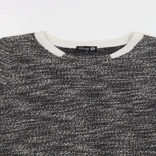 DANITY Womens Grey   Pullover Sweatshirt Size M