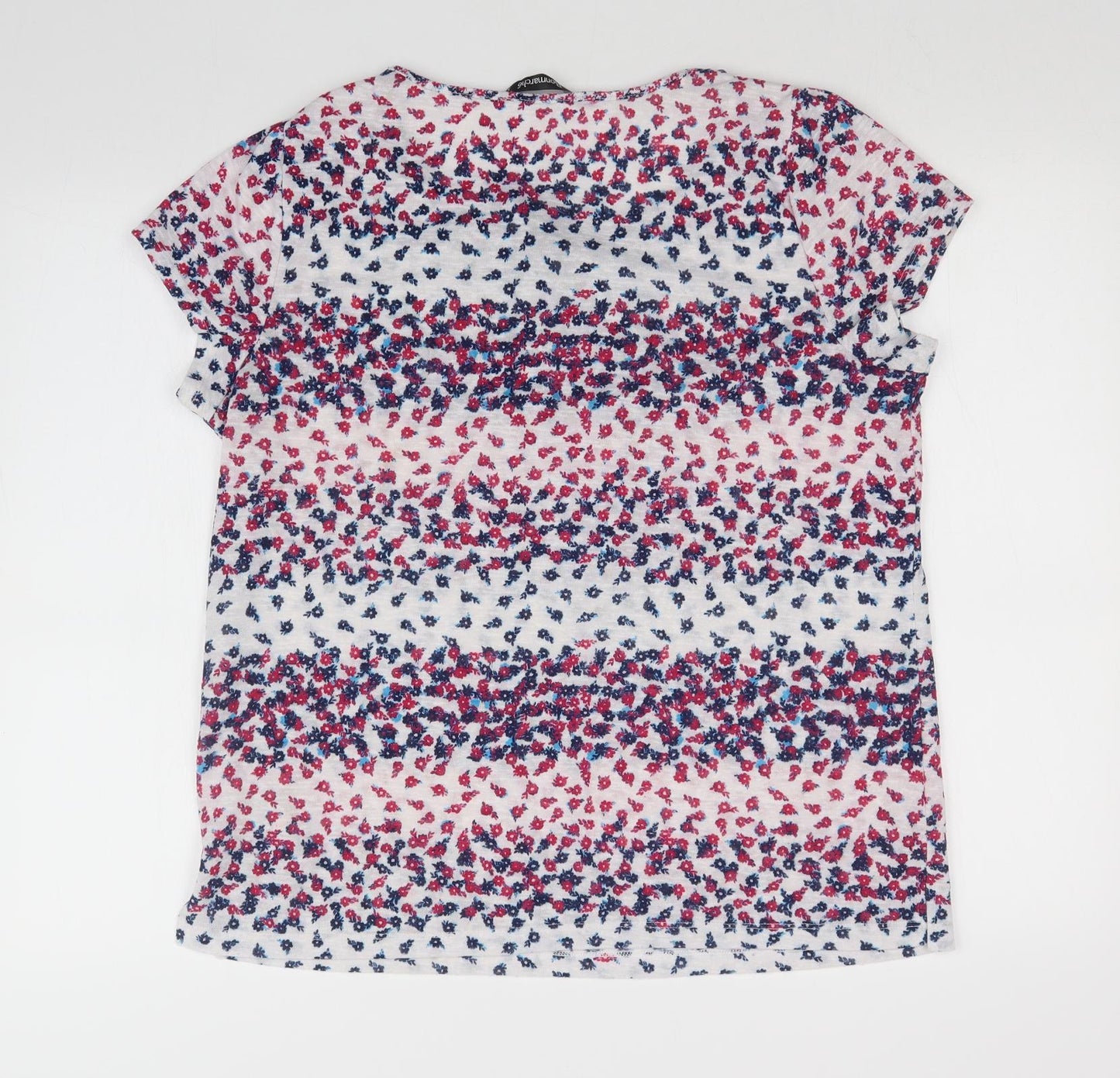 BONMARCHE Womens Multicoloured Floral  Basic T-Shirt Size 16