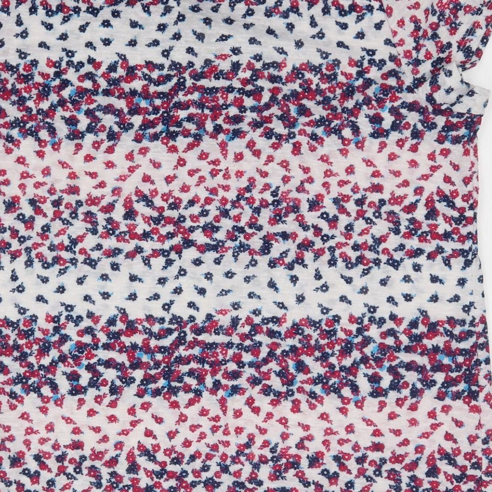 BONMARCHE Womens Multicoloured Floral  Basic T-Shirt Size 16