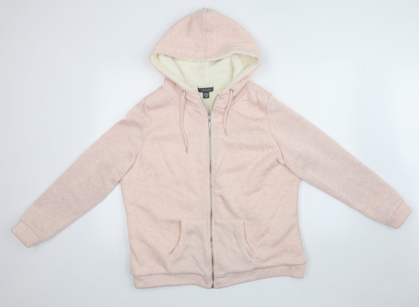 Primark Womens Pink   Full Zip Hoodie Size XL
