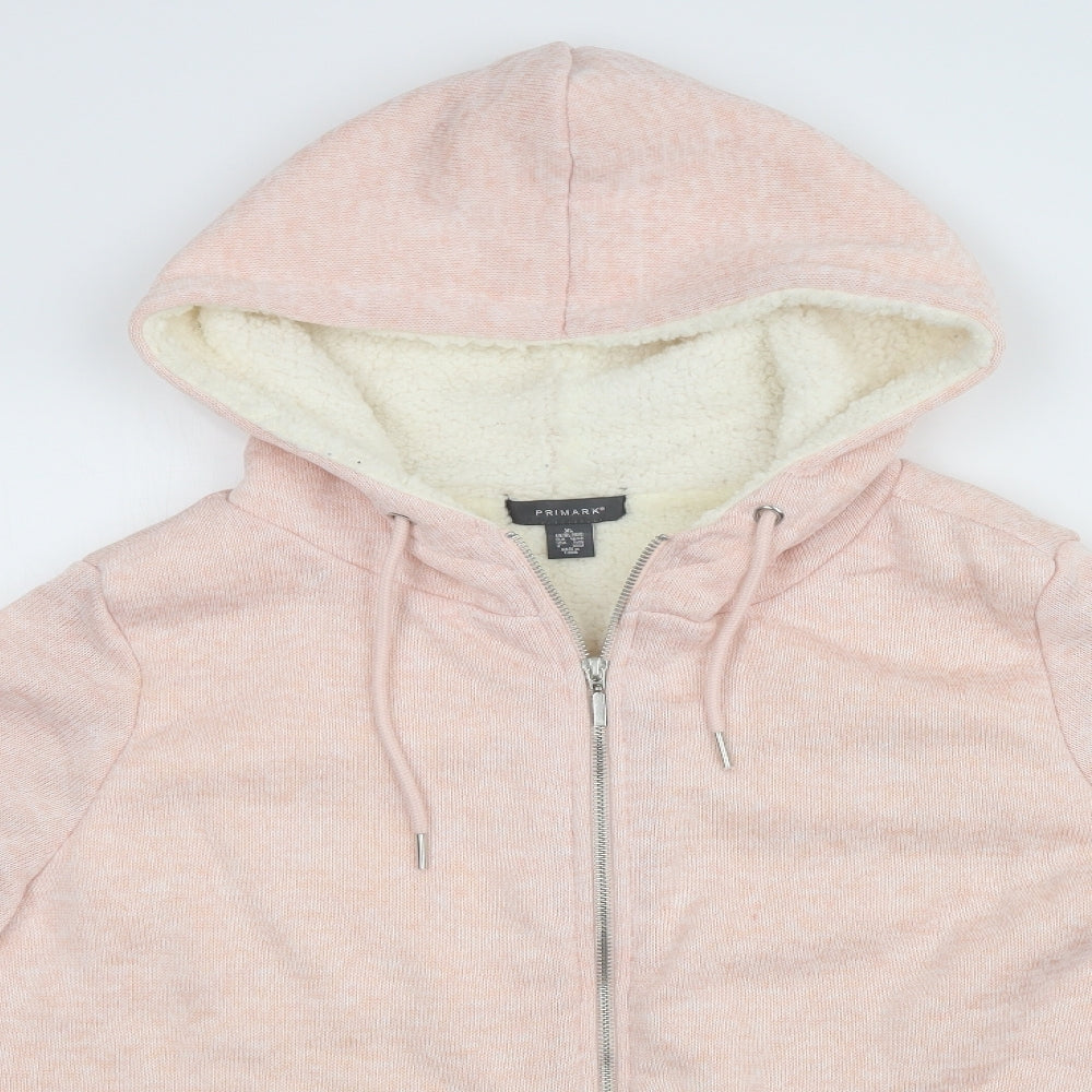 Primark Womens Pink   Full Zip Hoodie Size XL
