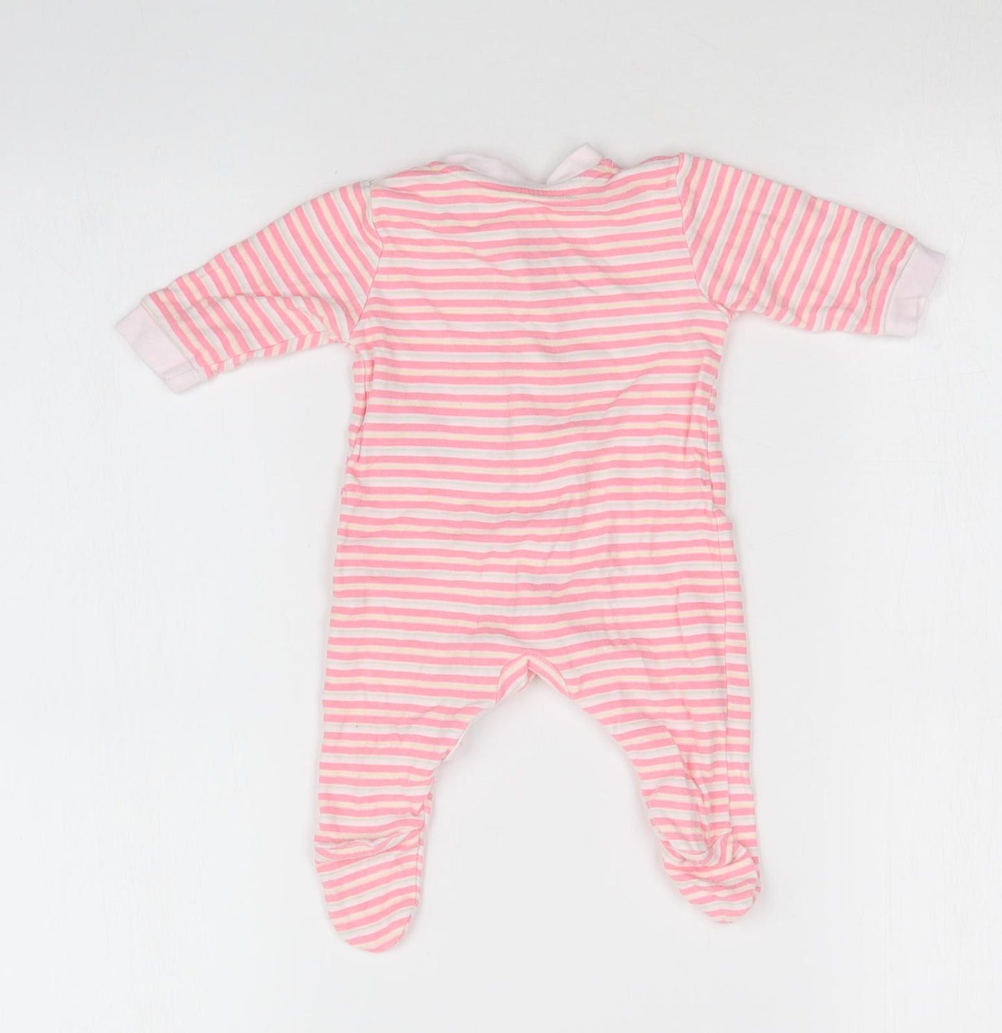 EARLY DAYS Girls Pink Striped   One-Piece Size 0-3 Months