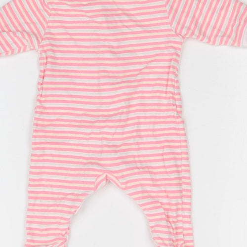 EARLY DAYS Girls Pink Striped   One-Piece Size 0-3 Months