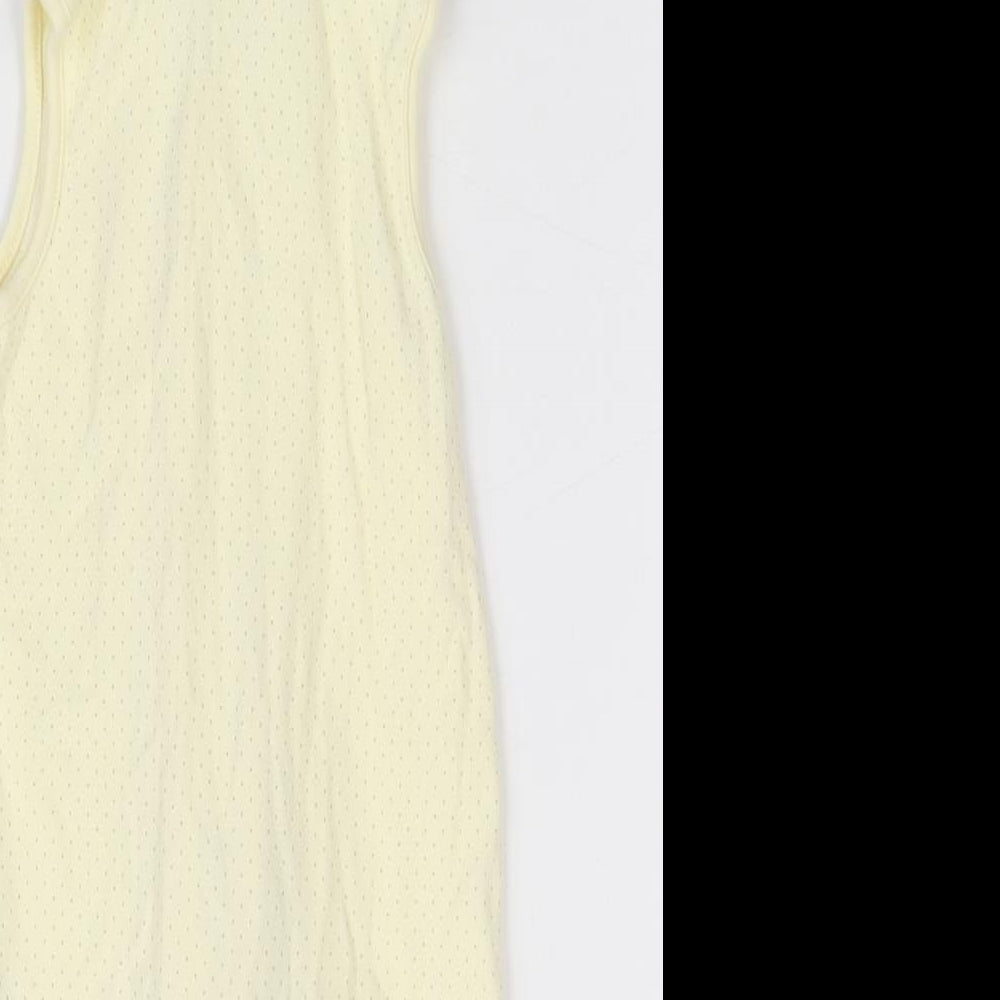 Mothercare Girls Yellow Polka Dot  Babygrow One-Piece Size 0-3 Months