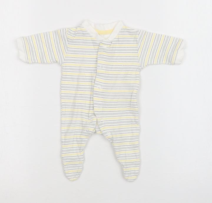 EARLY DAYS Baby Multicoloured Striped Babygrow One-Piece Size Newborn