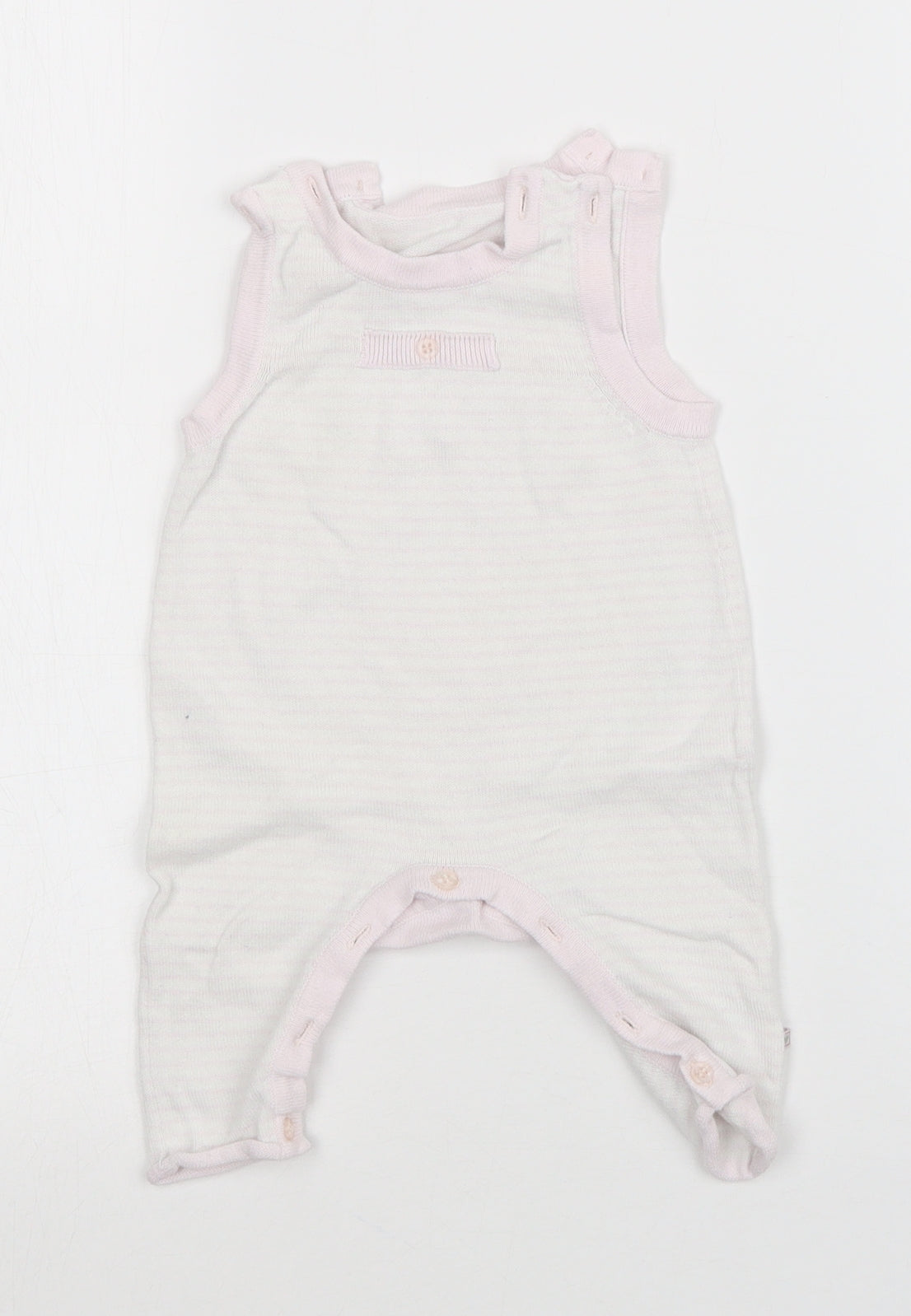 Mothercare Girls Multicoloured Striped  Babygrow One-Piece Size Newborn