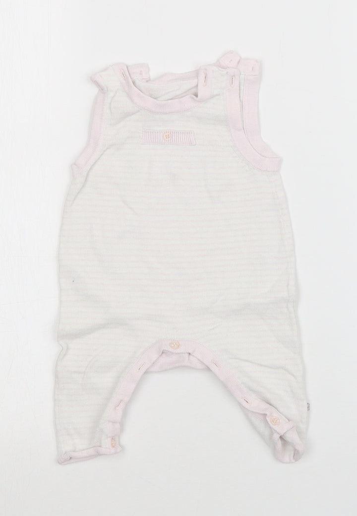 Mothercare Girls Multicoloured Striped  Babygrow One-Piece Size Newborn