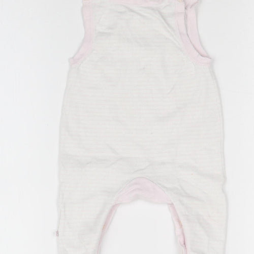 Mothercare Girls Multicoloured Striped  Babygrow One-Piece Size Newborn