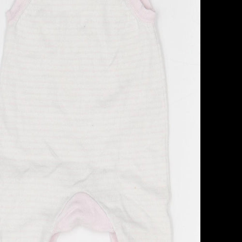 Mothercare Girls Multicoloured Striped  Babygrow One-Piece Size Newborn