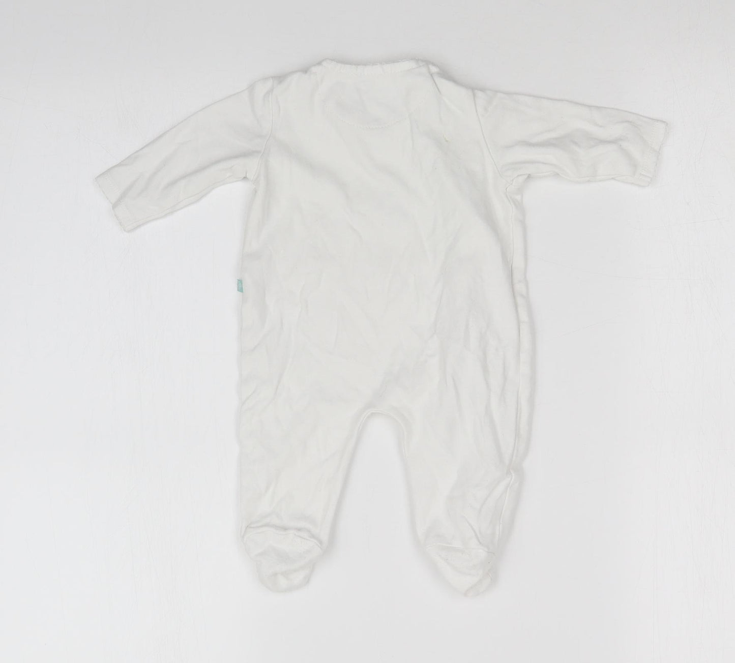 BABYBLOOMS Baby White   Babygrow One-Piece Size 0-3 Months