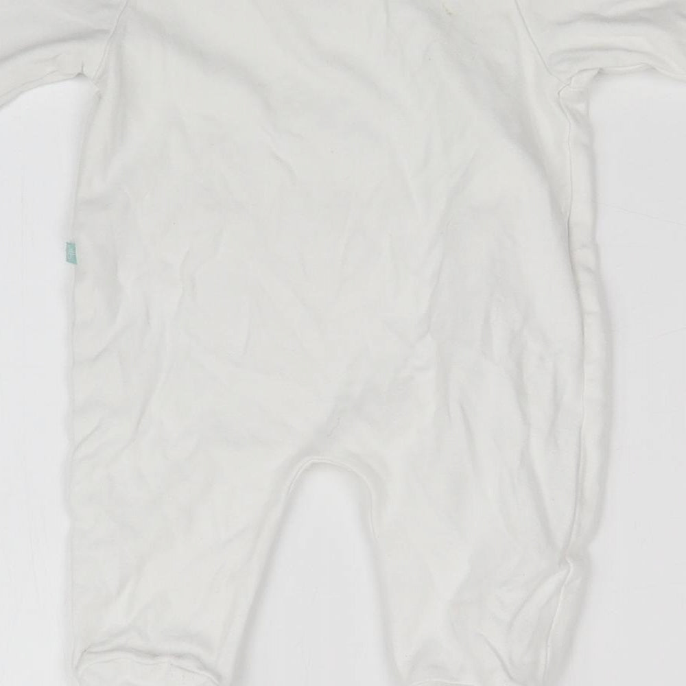 BABYBLOOMS Baby White   Babygrow One-Piece Size 0-3 Months