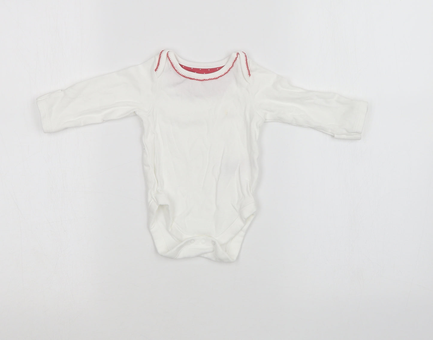 M&S Baby White  Jersey Babygrow One-Piece Size 3-6 Months