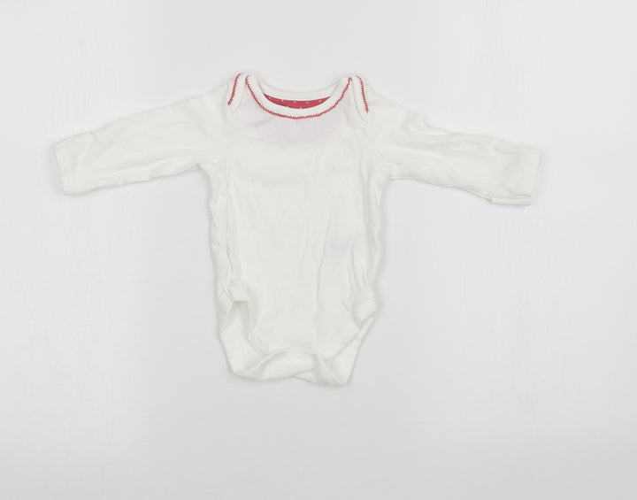 M&S Baby White  Jersey Babygrow One-Piece Size 3-6 Months