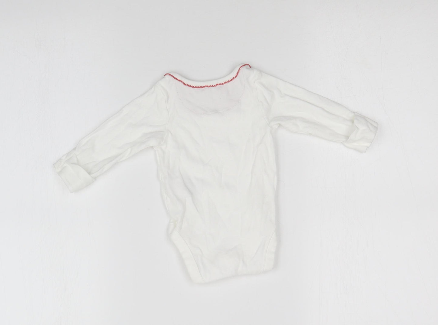 M&S Baby White  Jersey Babygrow One-Piece Size 3-6 Months