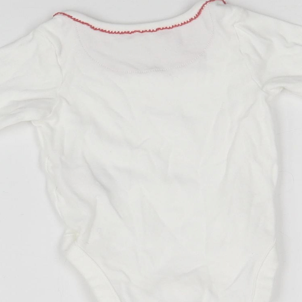 M&S Baby White  Jersey Babygrow One-Piece Size 3-6 Months