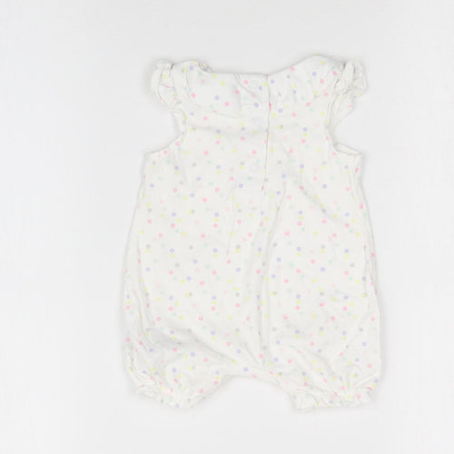 Mothercare Girls Multicoloured Polka Dot  Romper One-Piece Size 0-3 Months