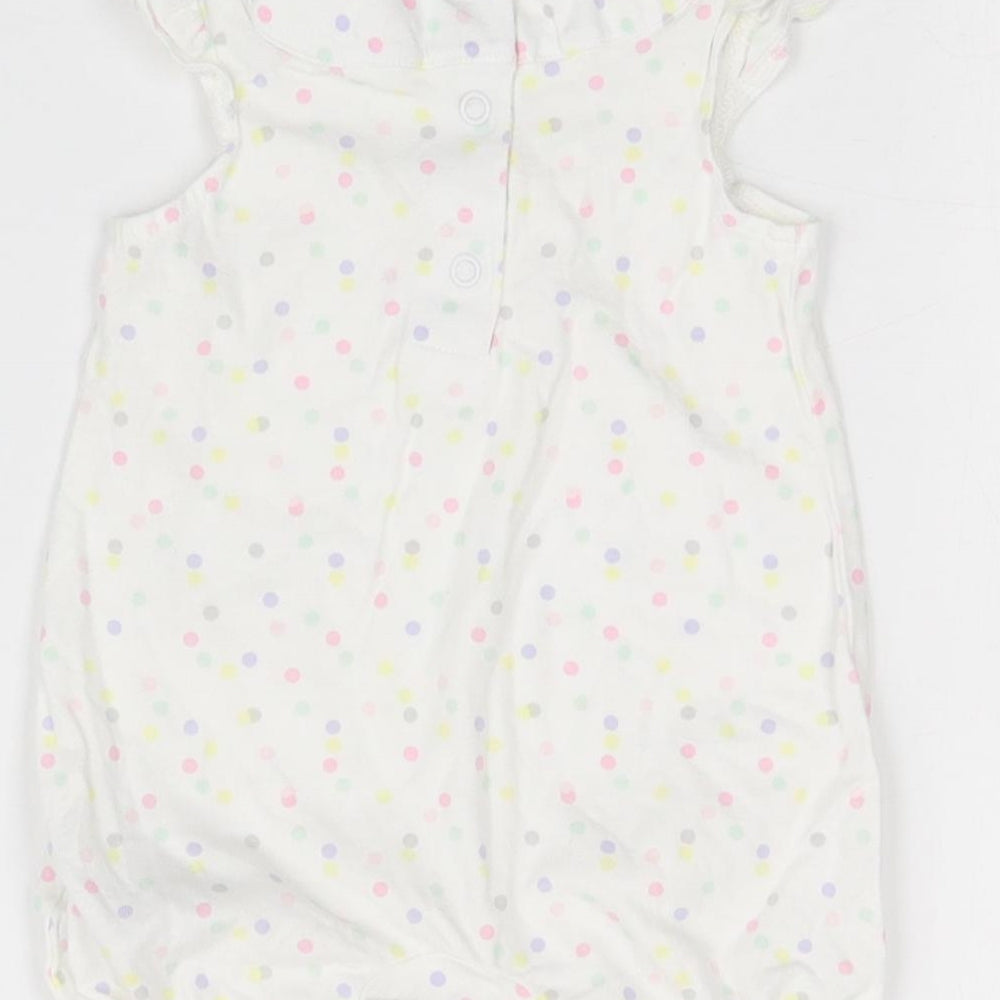 Mothercare Girls Multicoloured Polka Dot  Romper One-Piece Size 0-3 Months