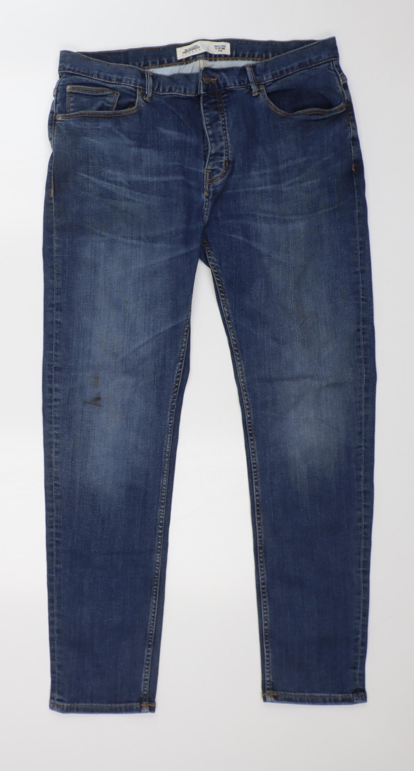 Burton Mens Blue  Denim Tapered Jeans Size 36 L30 in
