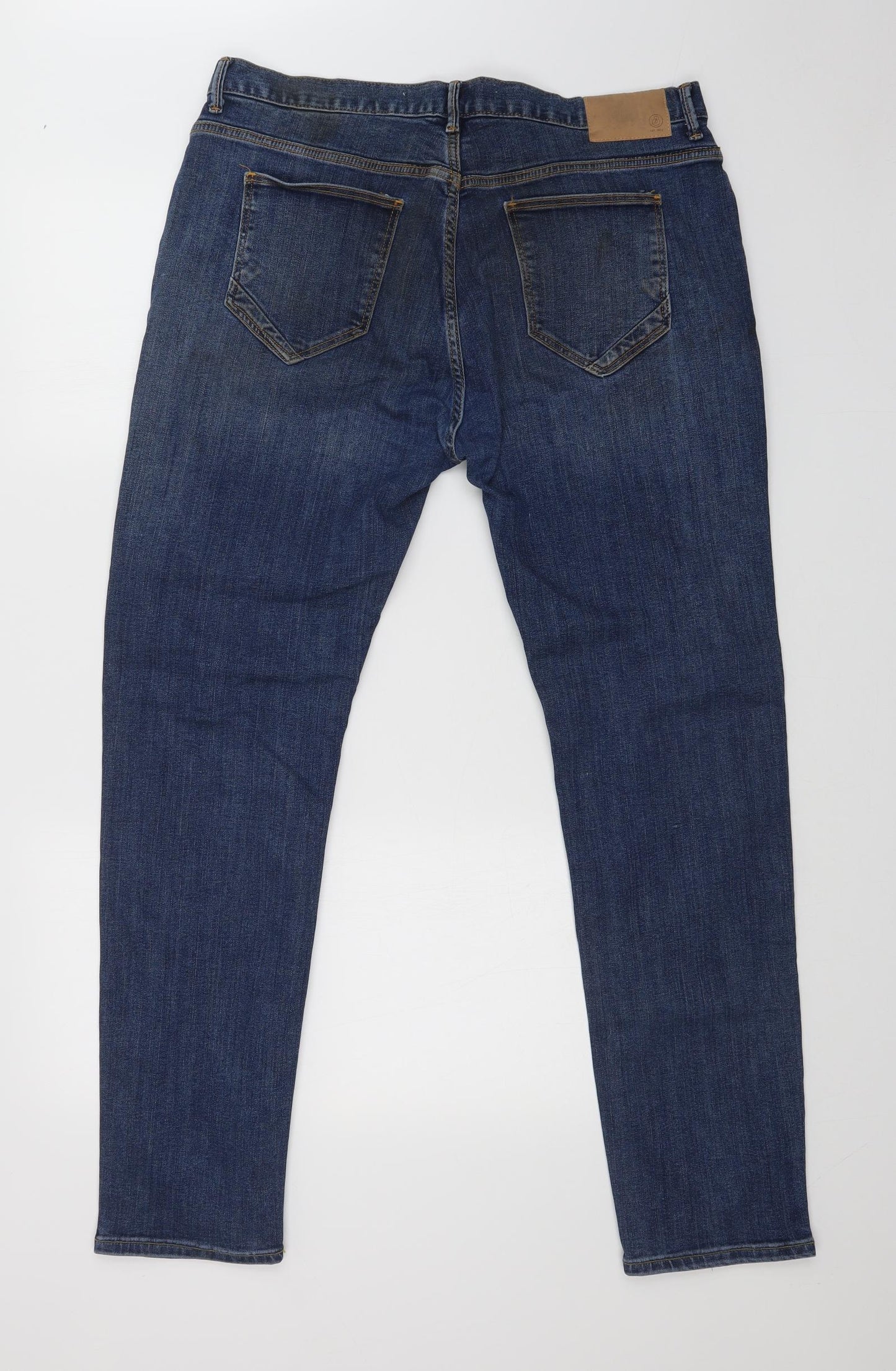 Burton Mens Blue  Denim Tapered Jeans Size 36 L30 in