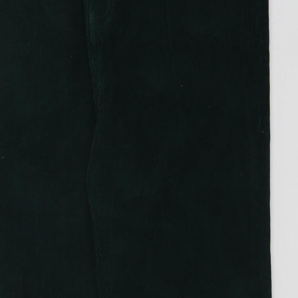 Cotton Traders Womens Green  Corduroy Dress Pants Trousers Size 36 in L32 in