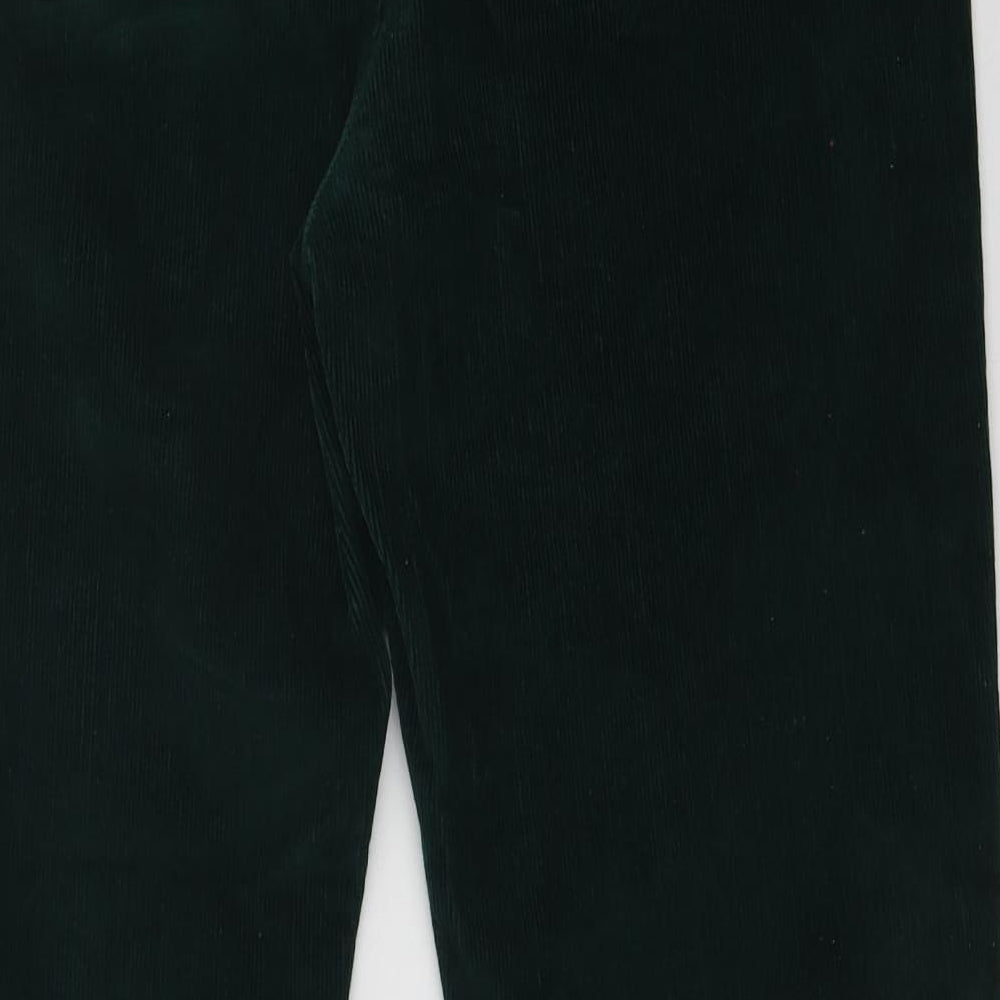 Cotton Traders Womens Green  Corduroy Dress Pants Trousers Size 36 in L32 in