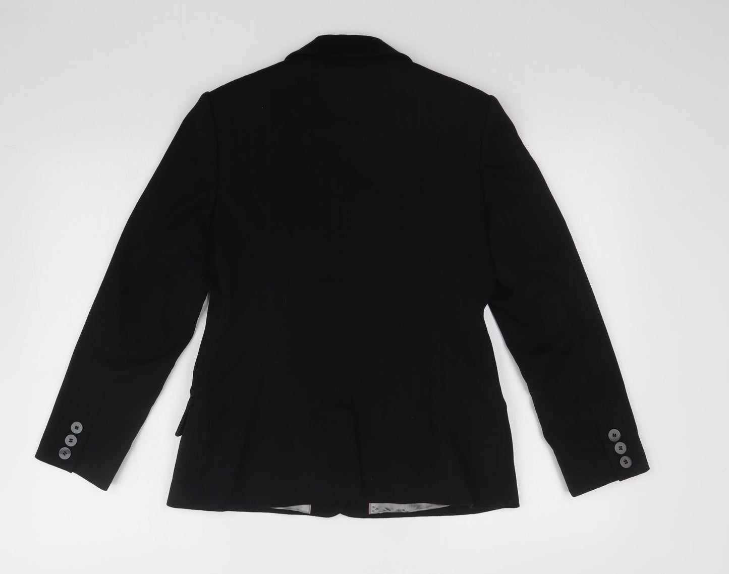 NEXT Womens Black Striped  Jacket Blazer Size 10
