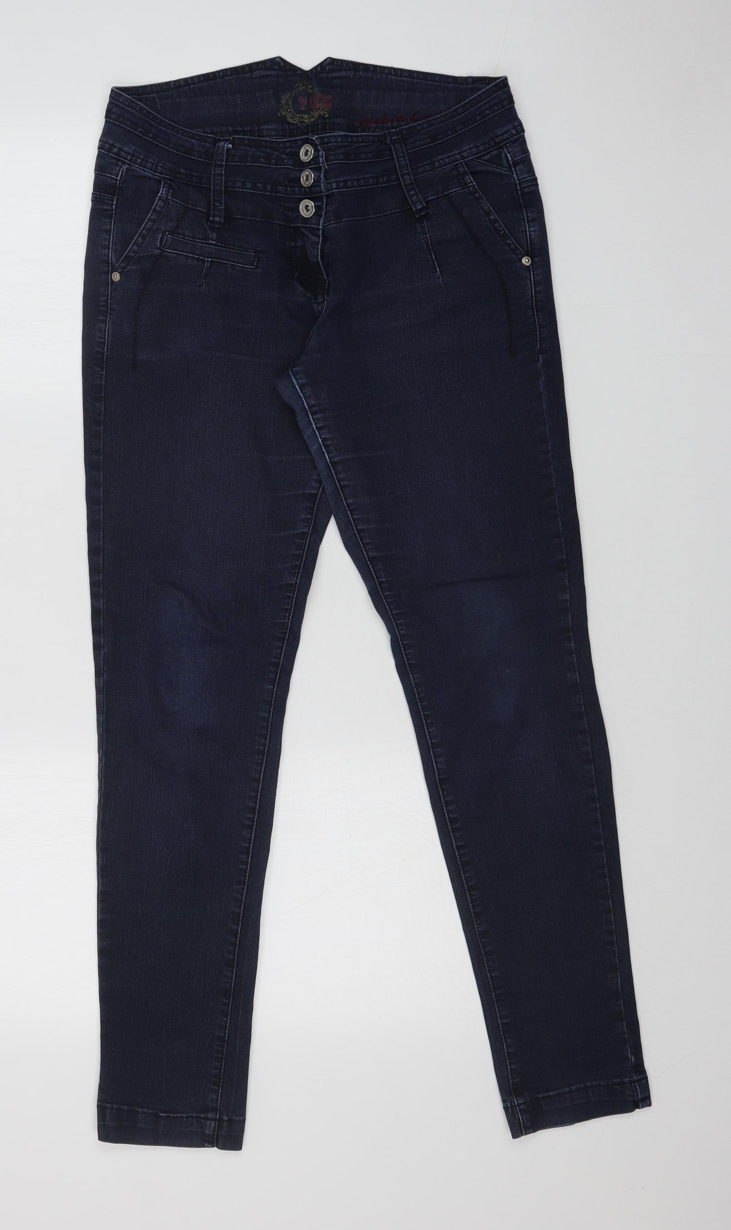 YESYES Womens Blue  Denim Skinny Jeans Size 12 L30 in