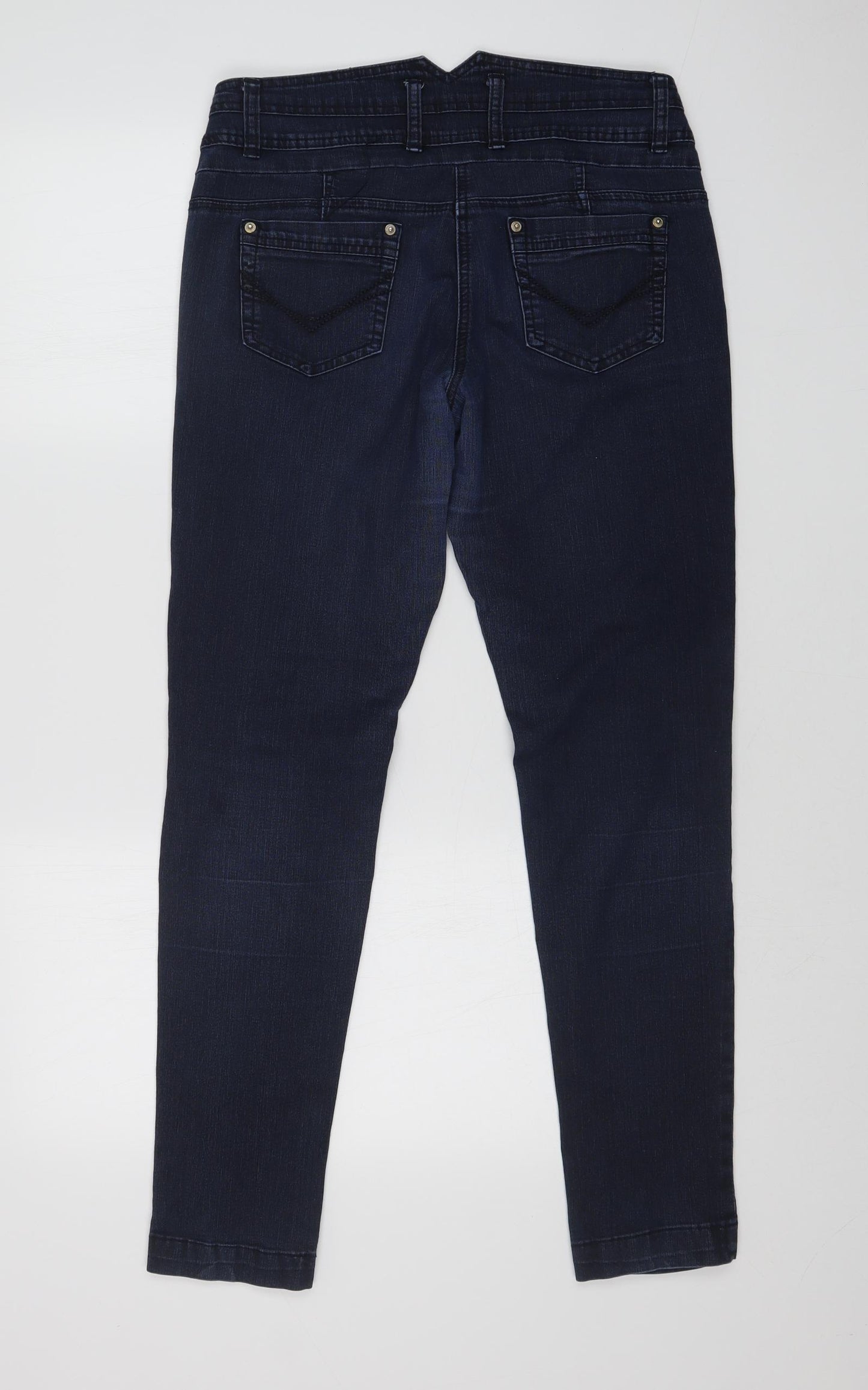 YESYES Womens Blue  Denim Skinny Jeans Size 12 L30 in